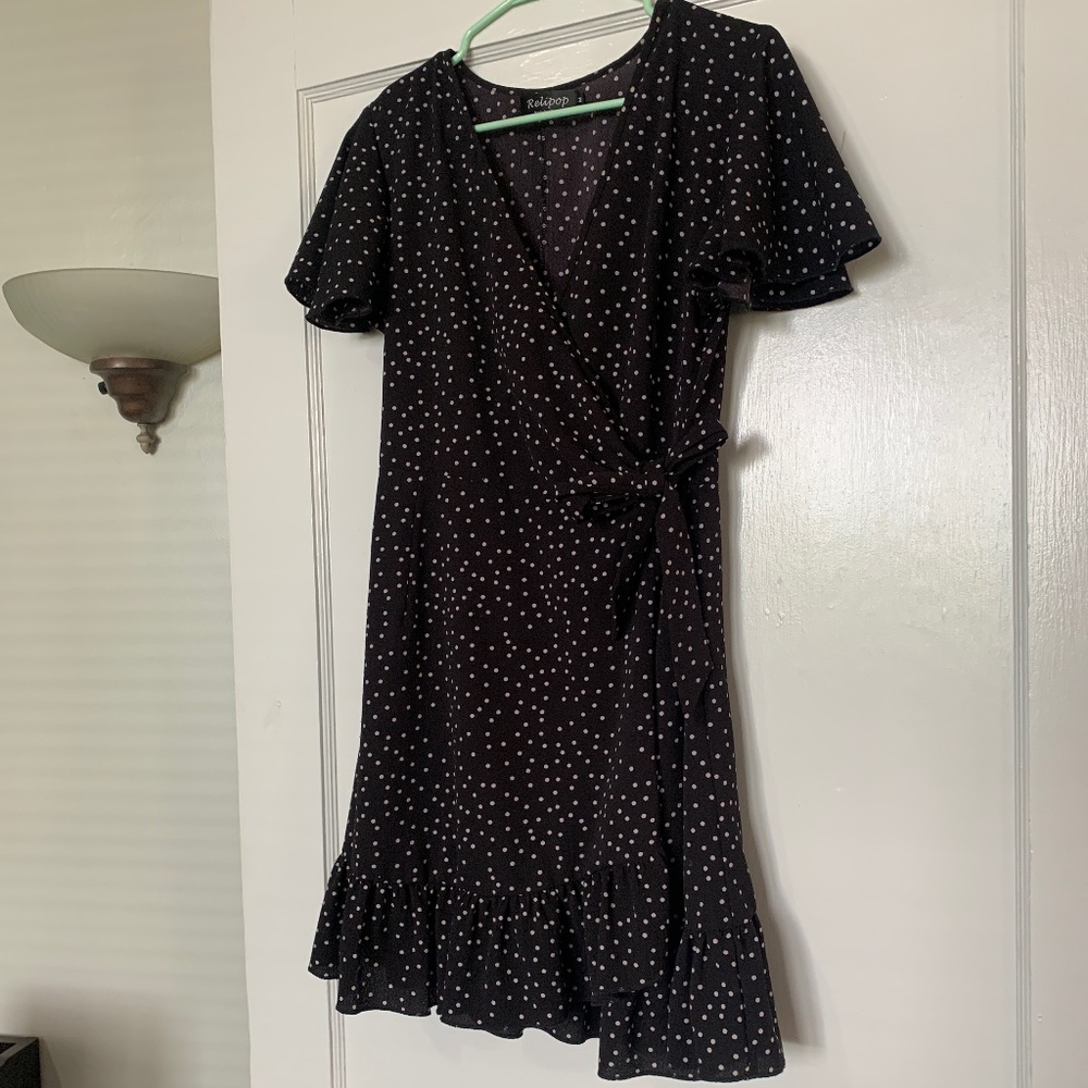 Polka Dot Wrap Dress
